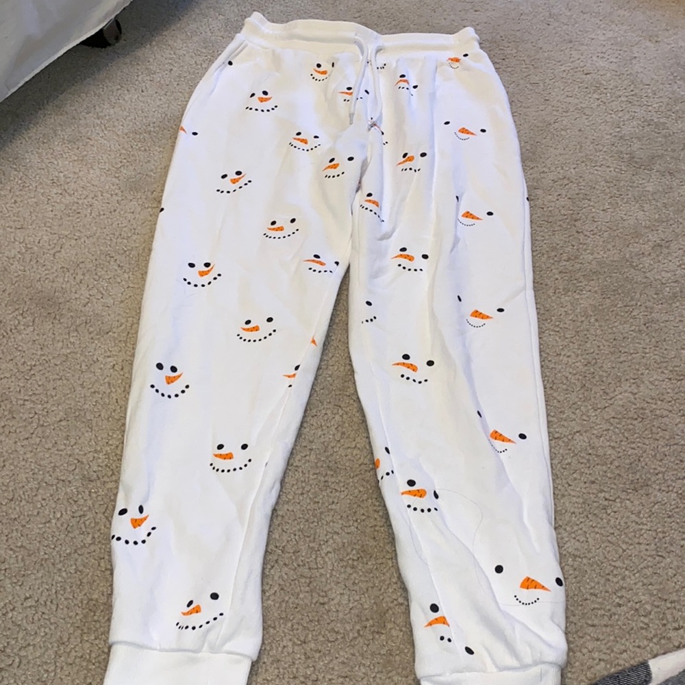 white snowman sweats